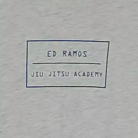 Bella Canvas Men's Gray "Ed Ramos Jiu Jitsu Academy" T-Shirt Size XLarge - Picture 2 of 6